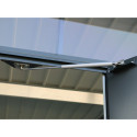 Abri de jardin en métal anthracite 5,22m² + kit d'ancrage + kit de fondation DURAMAX