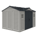 Abri de jardin en PVC 8,05m² DarkGrey Apex - Duramax + kit de fondation