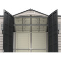 Abri de jardin en PVC 8,05m² DarkGrey Apex - Duramax + kit de fondation