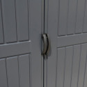 Abri de jardin en PVC 8,05m² DarkGrey Apex - Duramax + kit de fondation