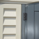 Abri de jardin en PVC 8,05m² DarkGrey Apex - Duramax + kit de fondation