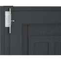 Abri de jardin en PVC 8,05m² DarkGrey Apex - Duramax + kit de fondation