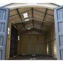 Abri de jardin en PVC 11,95m² DarkGrey Apex - Duramax + kit de fondation