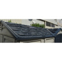 Abri de jardin en PVC 11,95m² DarkGrey Apex - Duramax + kit de fondation