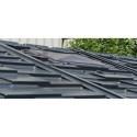 Abri de jardin en PVC 11,95m² DarkGrey Apex - Duramax + kit de fondation