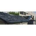 Abri de jardin en PVC 11,95m² DarkGrey Apex - Duramax + kit de fondation