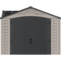 Abri de jardin en PVC 11,95m² DarkGrey Apex - Duramax + kit de fondation