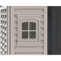 Abri de jardin en PVC 11,95m² DarkGrey Apex - Duramax + kit de fondation