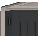 Abri de jardin en PVC 11,95m² DarkGrey Apex - Duramax + kit de fondation