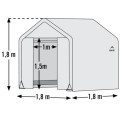 Serre de jardin démontable 3,24m² en polyéthylène et acier - Shelter Logic