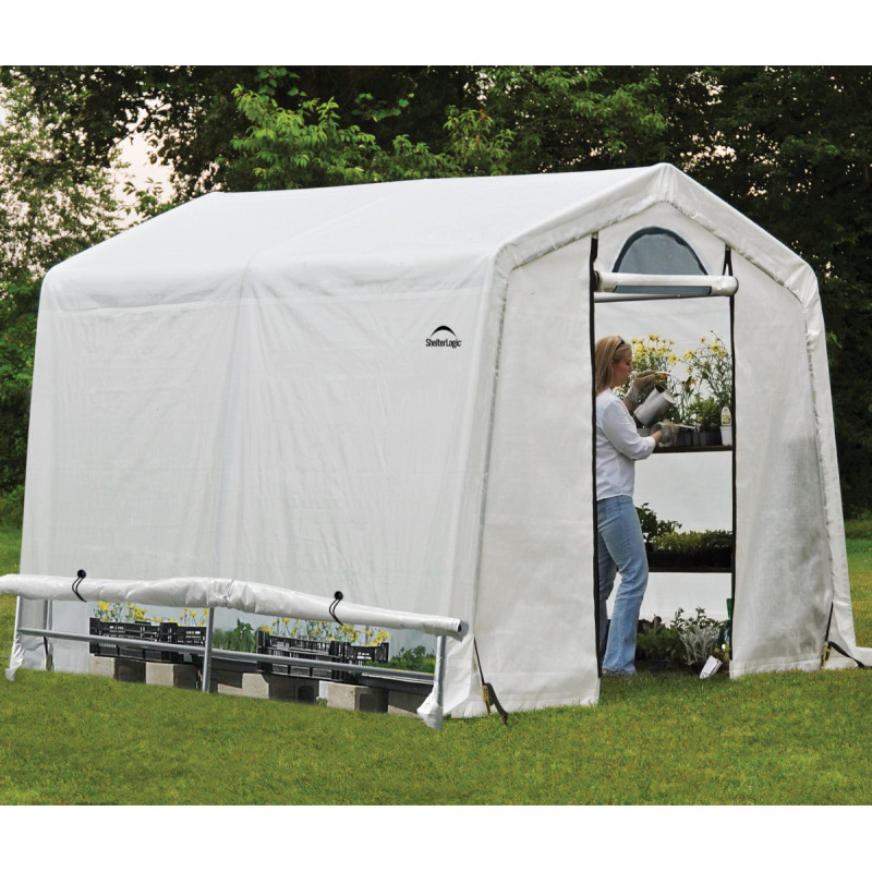 Serre de jardin démontable 5,76m² en polyéthylène et acier - Shelter Logic