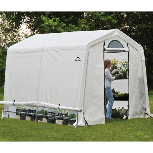 Serre de jardin démontable 5,76m² en polyéthylène et acier - Shelter Logic