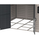 Abri de jardin en PVC 8,05m² DarkGrey Premium - Duramax + kit de fondation