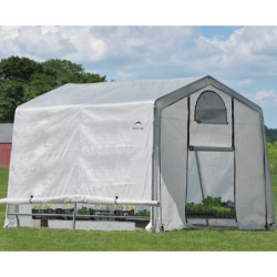 Serre de jardin démontable 9m² en polyéthylène et acier - Shelter Logic
