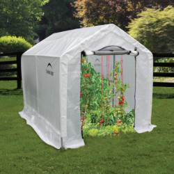 Serre de jardin démontable 4,32m² en polyéthylène et acier avec étagère - Shelter Logic