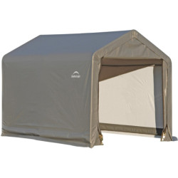 Abri de jardin 5,4m² démontable en acier et polyéthylène gris – Shelter Logic