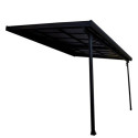 Toit de terrasse 12,04m² en alu anthracite à panneaux amovibles Habrita