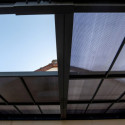 Toit de terrasse 12,04m² en alu anthracite à panneaux amovibles Habrita