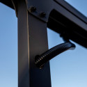 Toit de terrasse 12,04m² en alu anthracite à panneaux amovibles Habrita