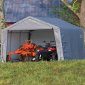 Abri de jardin 13m² démontable en acier et polyéthylène gris – Shelter Logic