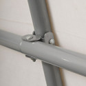 Abri de jardin 9m² démontable à toit arrondi en acier et polyéthylène gris – Shelter Logic