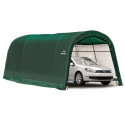 Garage 18,3m² démontable à toit arrondi en acier et polyéthylène vert – Shelter Logic