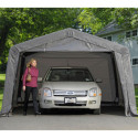Garage 18,13m² démontable en acier et polyéthylène gris – Shelter Logic