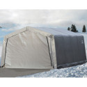 Garage 18,13m² démontable en acier et polyéthylène gris – Shelter Logic
