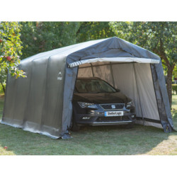 Garage 18,3m² démontable en acier et polyéthylène gris – Shelter Logic