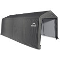 Garage 18,3m² démontable en acier et polyéthylène gris – Shelter Logic