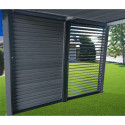 Panneaux de ventelles amovibles pour côté 3m des pergolas bioclimatiques 7,20m² et 10,80m² HABRITA