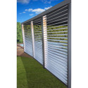 Panneaux de ventelles amovibles pour côté 3,60m des pergolas bioclimatiques 10,80m² et 21,52m² HABRITA