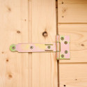 Abri mural en bois brut 0,70m² avec 3 étagères de rangement - Habrita
