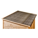 Abri mural en bois brut 2,37m² avec large double porte - Habrita