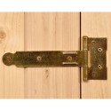 Abri mural en bois brut 2,37m² avec large double porte - Habrita