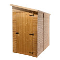 Abri mural en bois brut 2,27m² avec porte latérale - Habrita