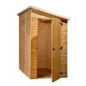 Abri mural en bois brut 2,27m² avec porte latérale - Habrita