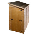 Abri mural en bois brut 2,27m² avec porte latérale - Habrita