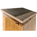 Abri mural en bois brut 2,27m² avec porte latérale - Habrita