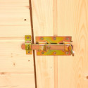Abri mural en bois brut 2,27m² avec porte latérale - Habrita