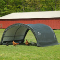 Abri pour animaux 7,8m² démontable en acier et polyéthylène vert – Shelter Logic