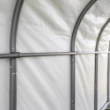 Abri pour animaux 49,6m² démontable en acier et polyéthylène vert – Shelter Logic