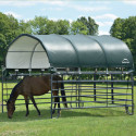 Auvent démontable 370x370x170cm en acier et polyéthylène vert – Shelter Logic