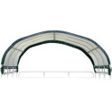 Auvent démontable 370x370x170cm en acier et polyéthylène vert – Shelter Logic