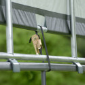 Auvent démontable 370x370x170cm en acier et polyéthylène vert – Shelter Logic