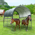 Auvent démontable 370x370x170cm en acier et polyéthylène vert – Shelter Logic