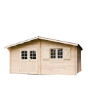 Abri de jardin en bois massif 22,87m² – Habrita