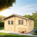 Abri de jardin en bois massif 22,87m² – Habrita