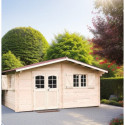 Abri de jardin en bois massif 22,87m² – Habrita