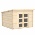 Abri de jardin monopente en bois massif 8,9m² JUNO Modern - Cerland